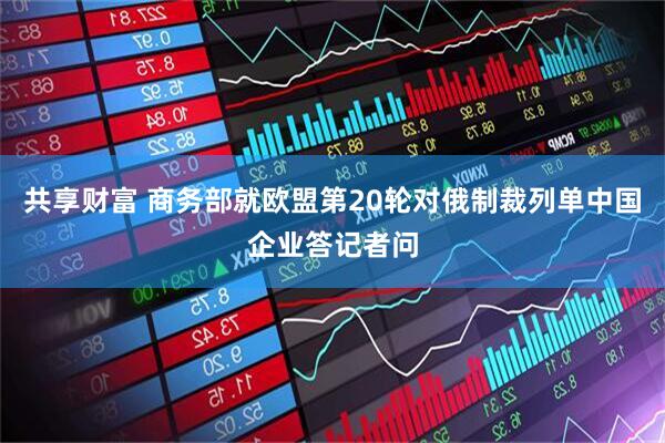 共享财富 商务部就欧盟第20轮对俄制裁列单中国企业答记者问
